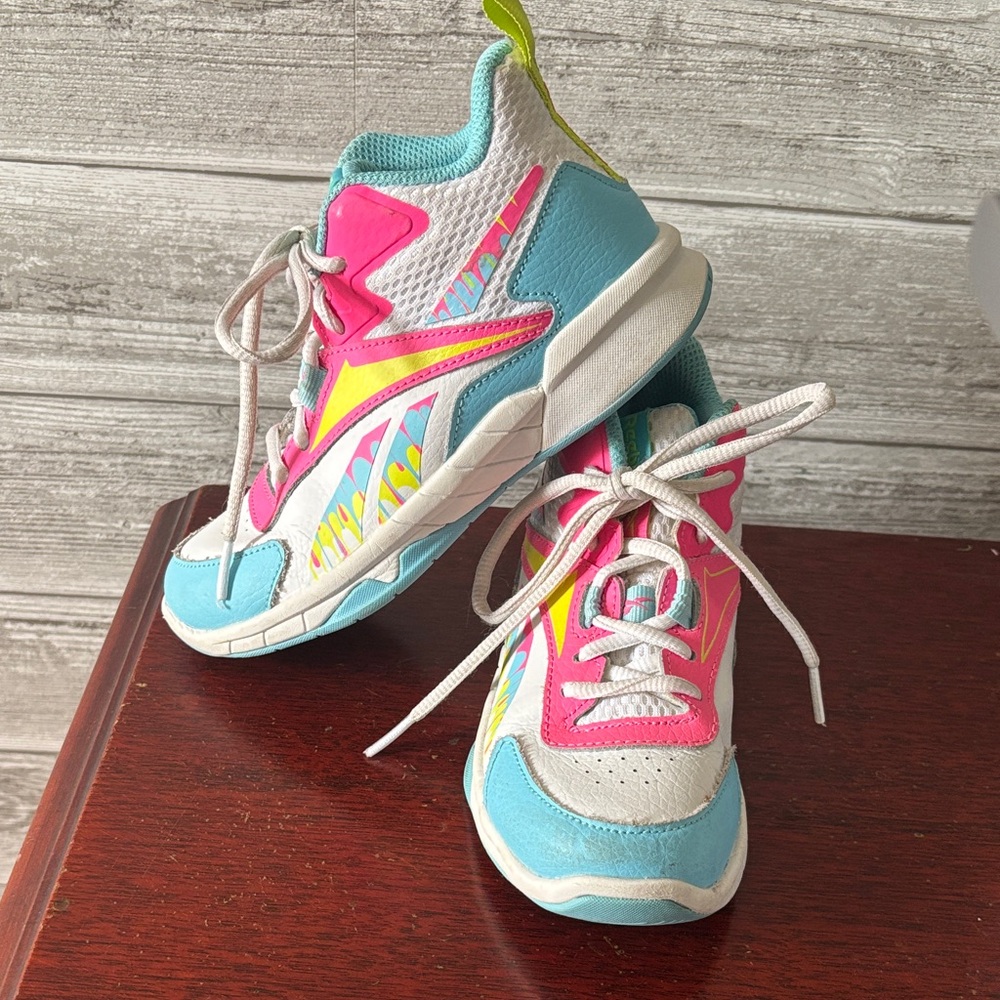Reebok Kids Athletic Sneakers size 12 - Pink & Light Blue